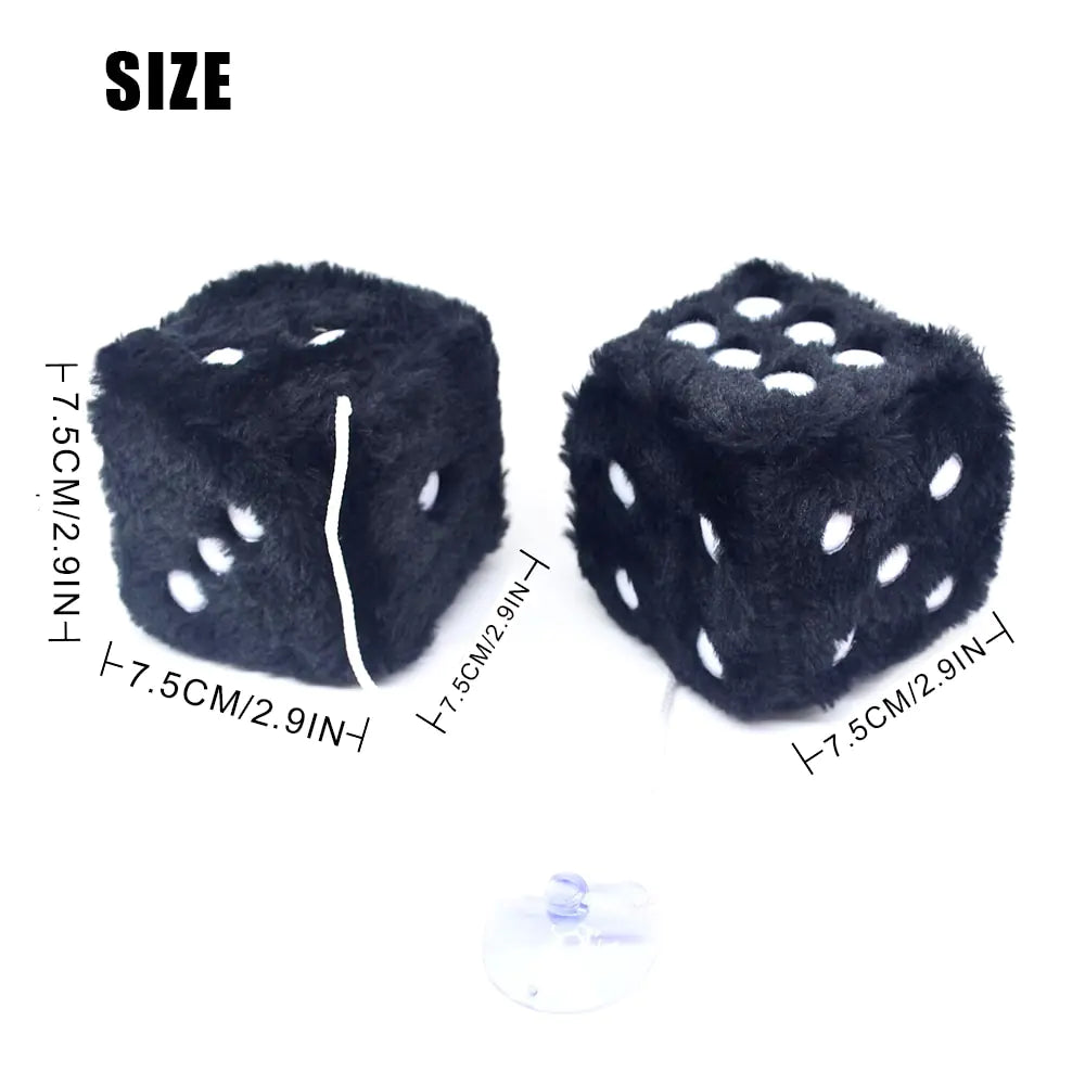 Fuzzy Plush Dice