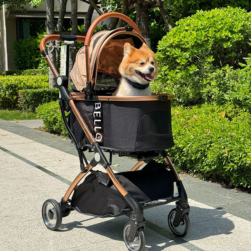 Foldable Four-Wheel Pet Stroller