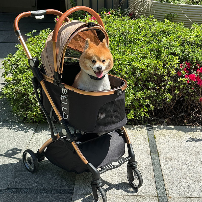 Foldable Four-Wheel Pet Stroller