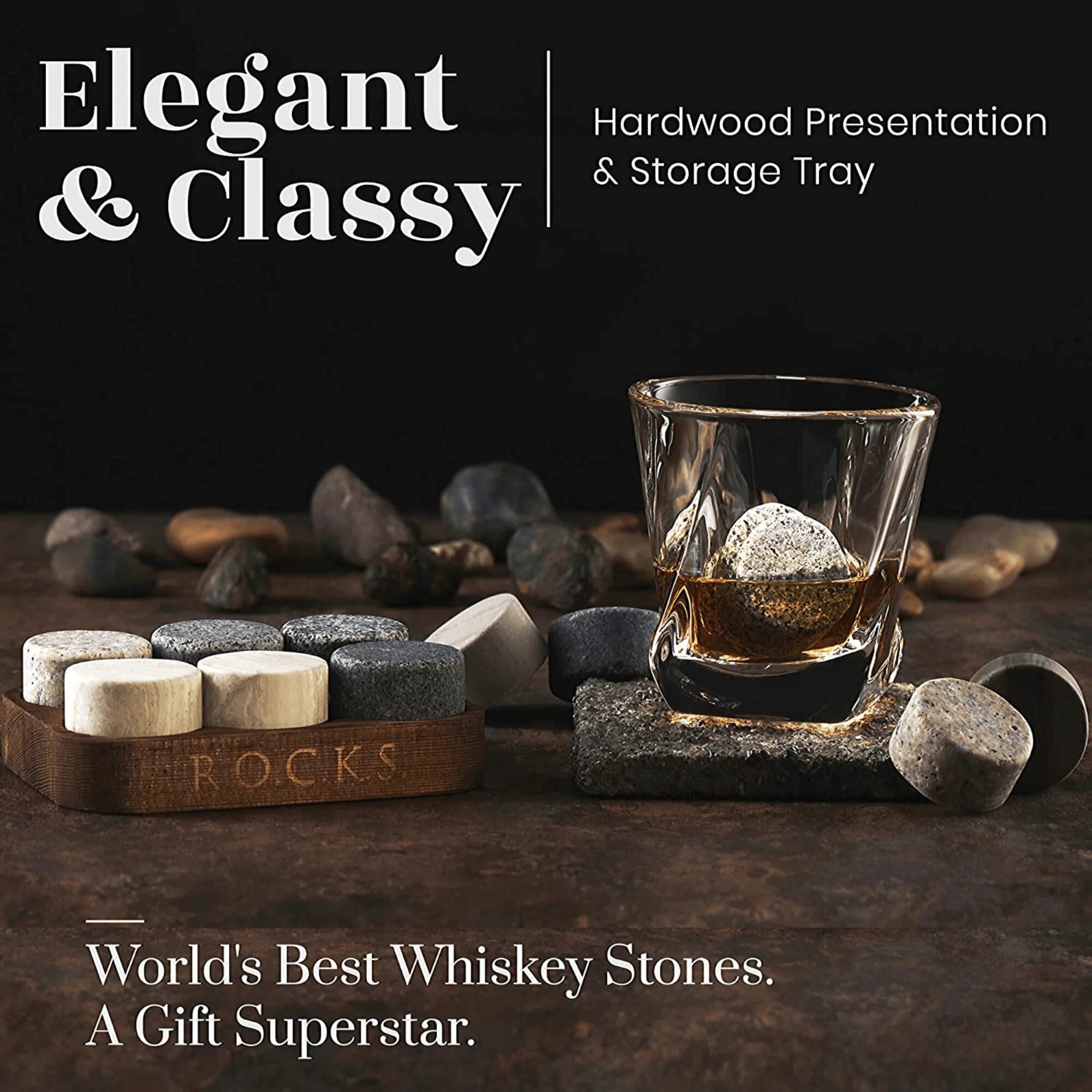 Whiskey Stones & Bourbon Barrel Aged Coffee